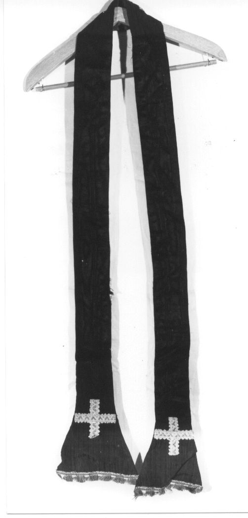 stola, elemento d'insieme - manifattura Italia centrale (secc. XVIII/ XIX)