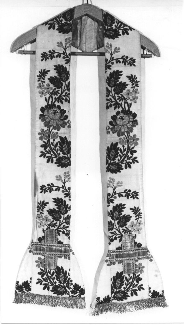 stola, opera isolata - manifattura Italia centrale (seconda metà sec. XIX)