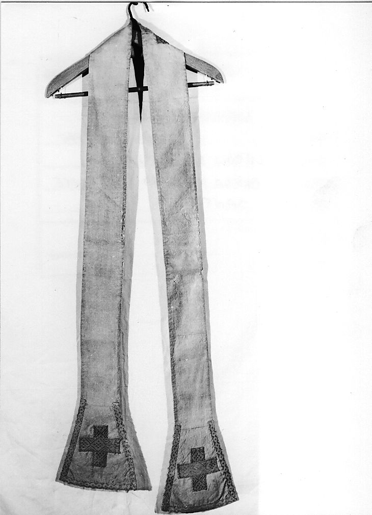 stola, elemento d'insieme - manifattura Italia centrale (inizio sec. XVIII)