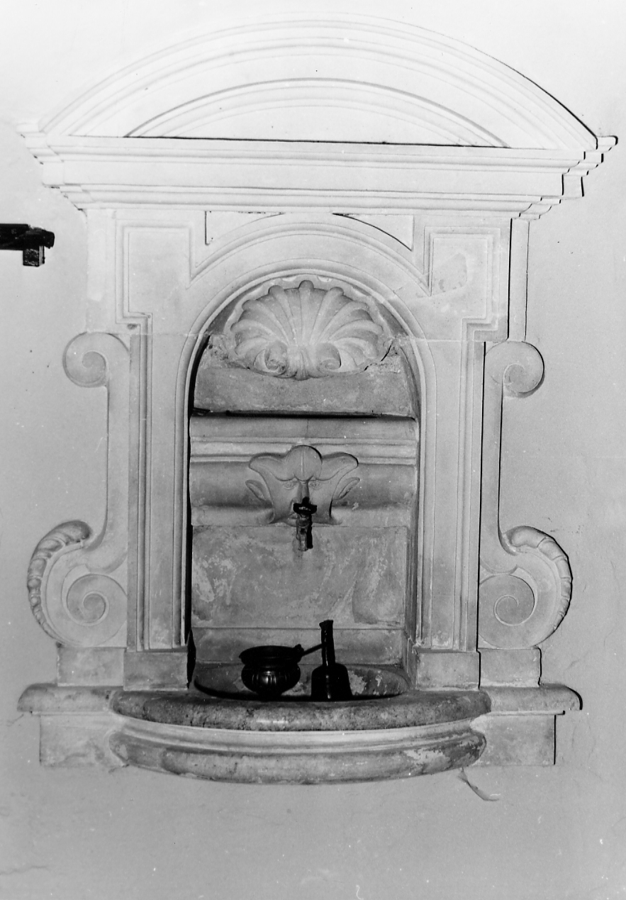 lavabo da sacrestia - ambito Italia centrale (sec. XVII)