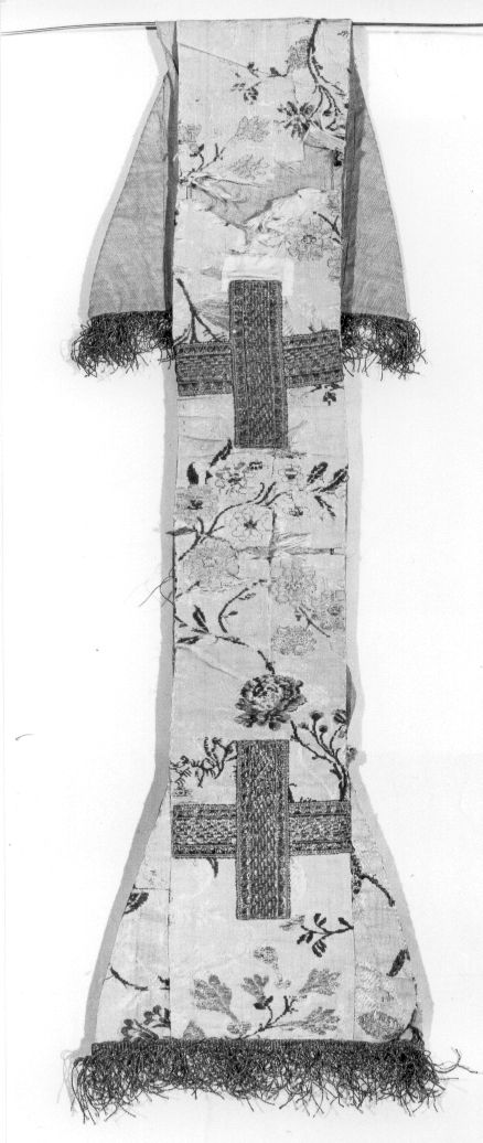 paramento liturgico, elemento d'insieme - manifattura italiana (terzo quarto sec. XVIII)