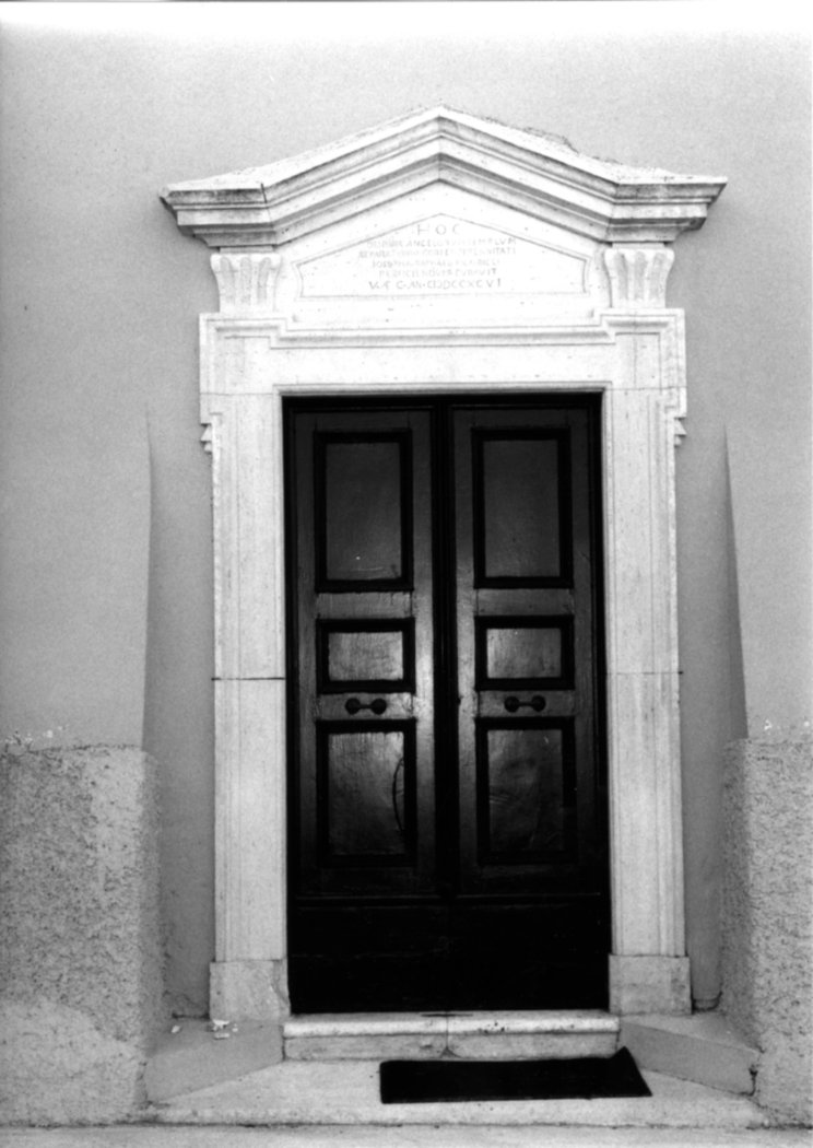 mostra di portale, opera isolata - bottega Italia centrale (fine sec. XVIII)