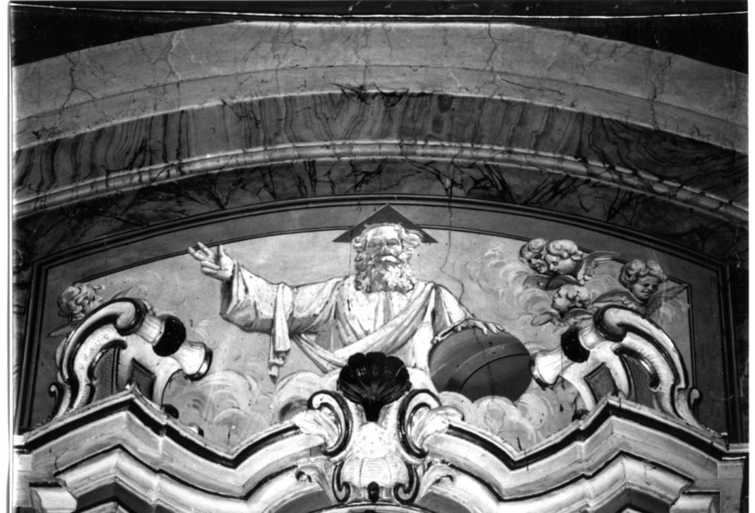 Dio Padre benedicente (dipinto, opera isolata) - bottega Italia centrale (sec. XIX)