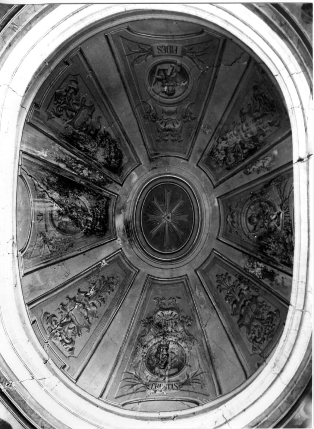 tre Virtù Teologali e pietà (dipinto, opera isolata) - bottega Italia centrale (sec. XIX)