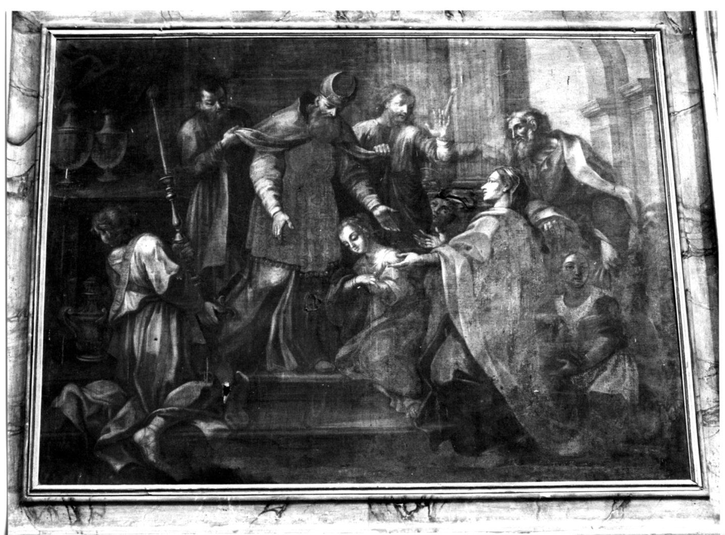 presentazione di Maria Vergine al tempio (dipinto, opera isolata) - bottega Italia centrale (sec. XVIII)