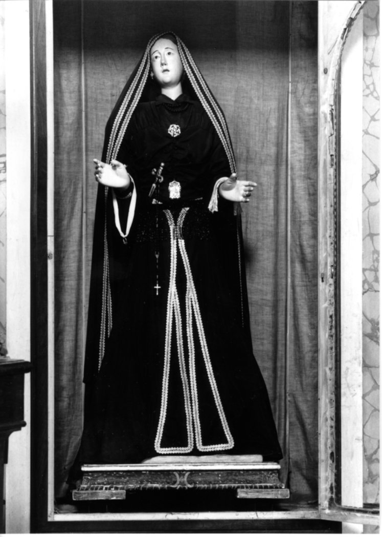 Madonna Addolorata (statua, opera isolata) - bottega Italia centrale (sec. XIX)