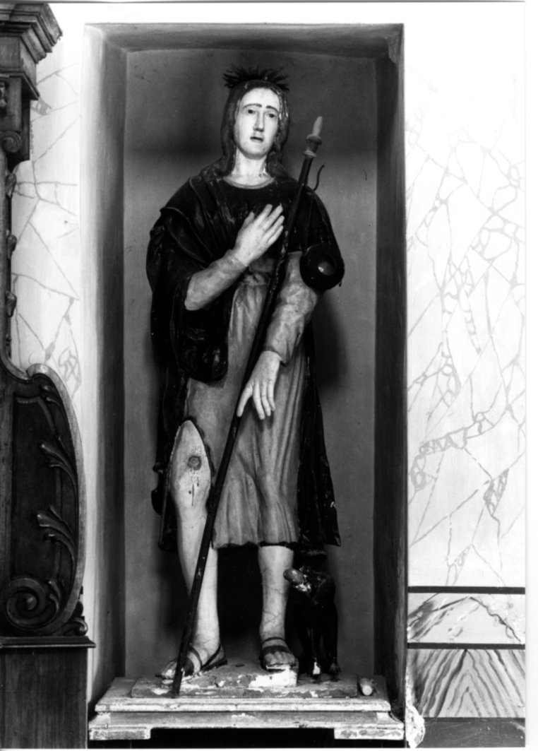 San Rocco (scultura, opera isolata) - bottega Italia centrale (sec. XVIII)