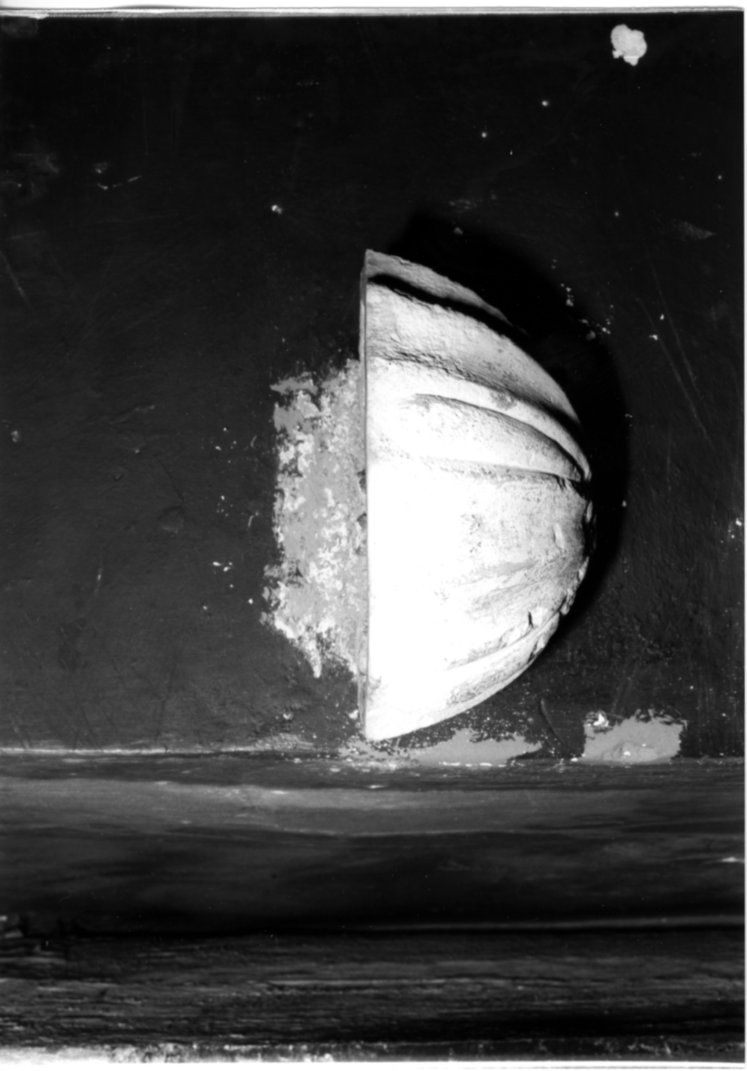 acquasantiera da parete, opera isolata - bottega Italia centrale (sec. XIX)