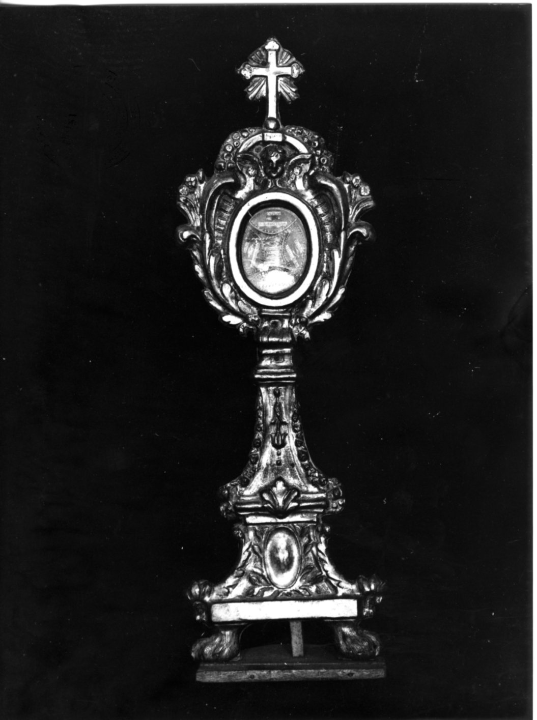 reliquiario-ostensorio, serie - bottega Italia centrale (prima metà sec. XIX)