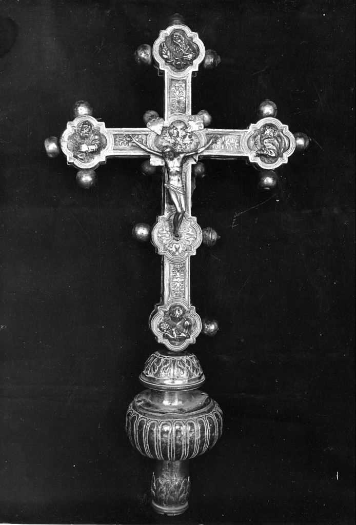 croce processionale, opera isolata - manifattura aquilana (fine sec. XVI)