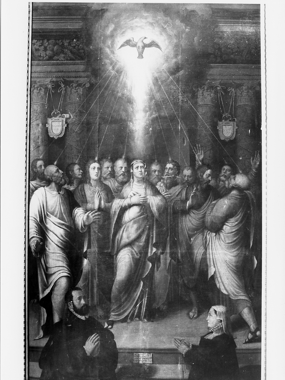 PENTECOSTE (dipinto) - ambito lombardo (sec. XVI)