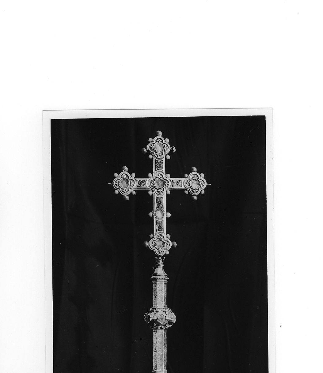 reliquiario - a croce di Picciolu Nicola (attribuito) (sec. XV)