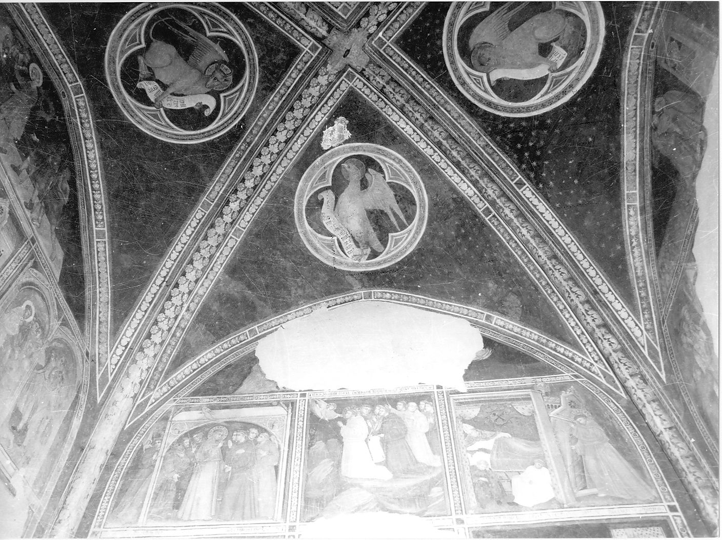 simbolo di San Giovanni Evangelista: aquila (dipinto, elemento d'insieme) - ambito abruzzese (seconda metà sec. XIV)