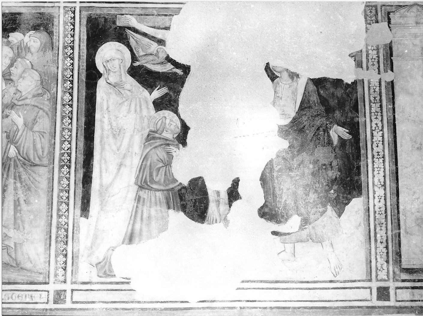 San Francesco d'Assisi in preghiera davanti alla croce (dipinto, elemento d'insieme) - ambito abruzzese (seconda metà sec. XIV)