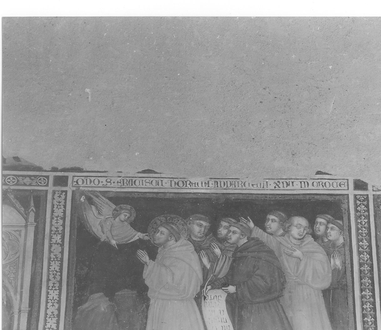 S. Francesco riceve la Regola (dipinto, elemento d'insieme) - ambito abruzzese (seconda metà sec. XIV)