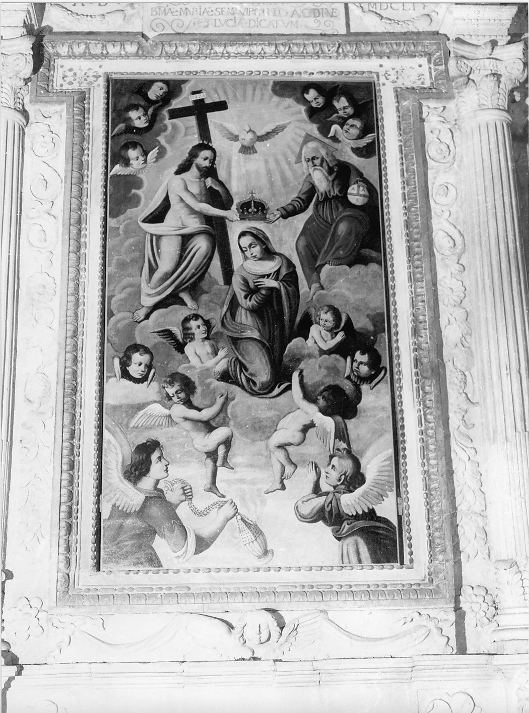 incoronazione di Maria Vergine (dipinto) - ambito Italia centrale (sec. XVII)