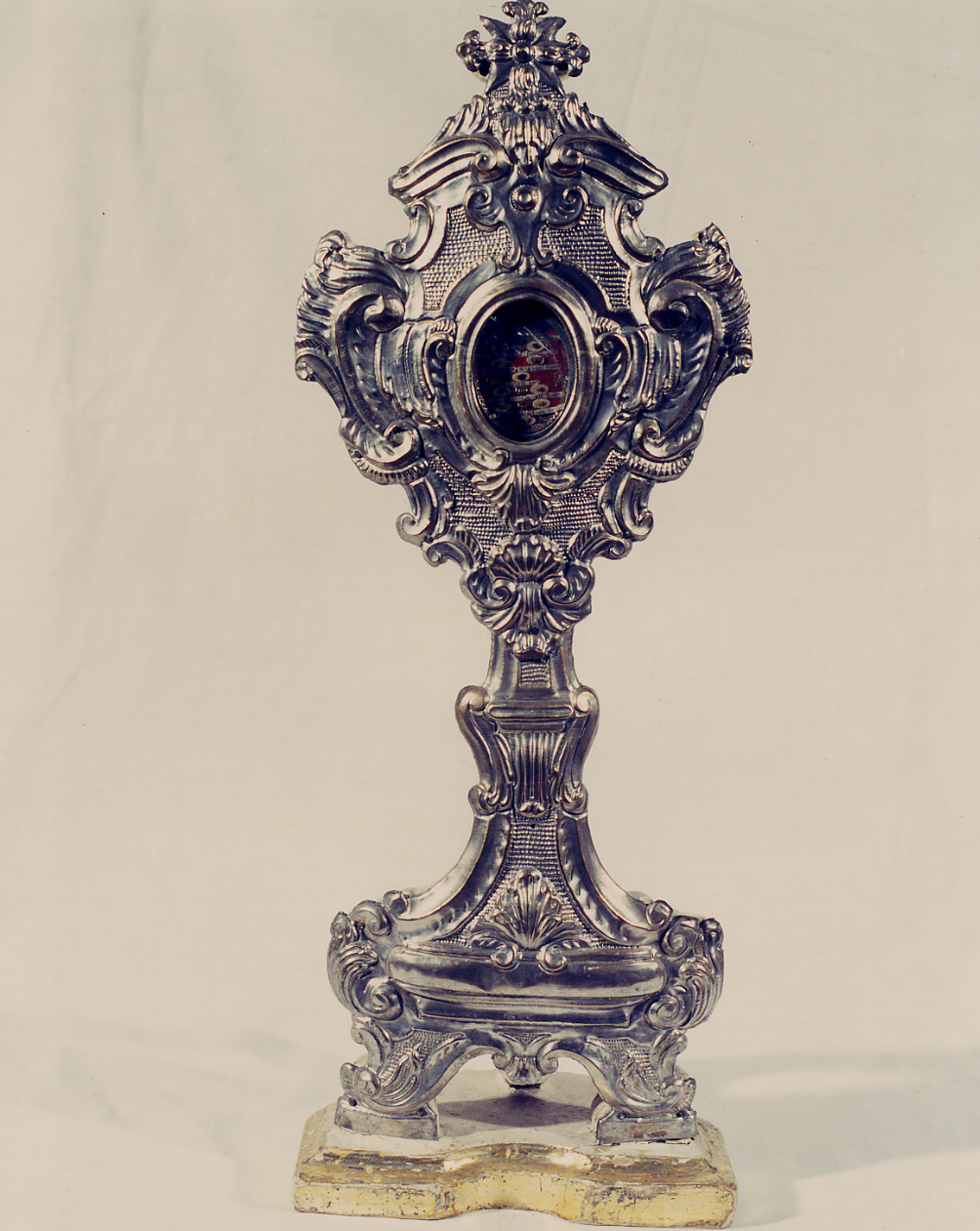 reliquiario - a ostensorio - ambito abruzzese (seconda metà sec. XVIII)
