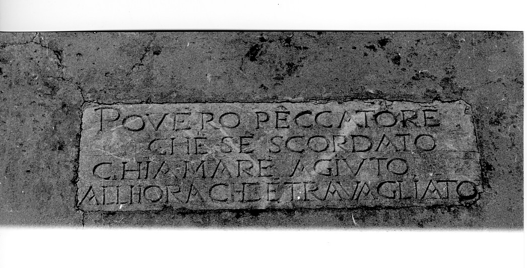 lastra - bottega Italia centrale (metà sec. XVIII)