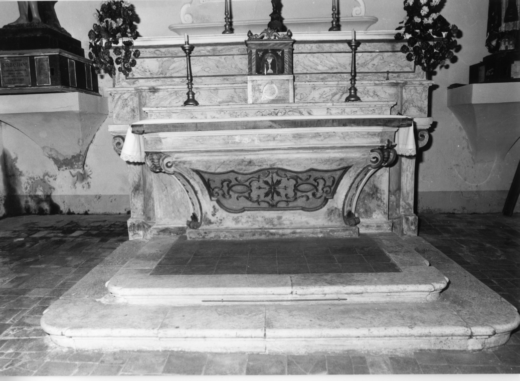 altare maggiore, opera isolata - bottega Italia centrale (sec. XVIII)