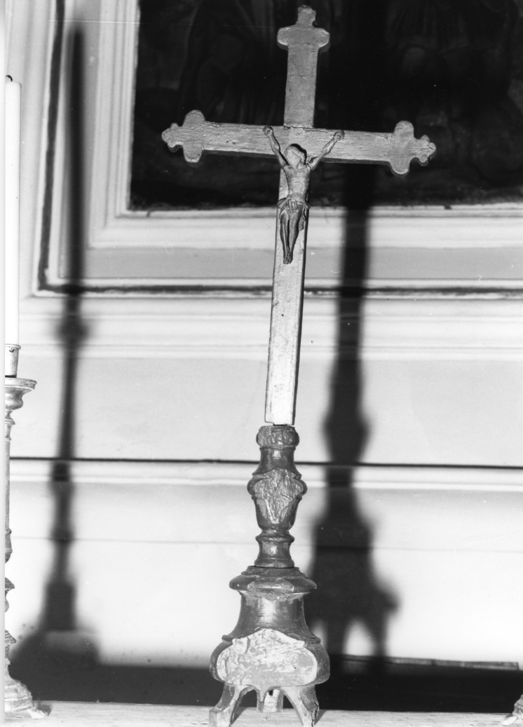 croce d'altare, opera isolata - bottega Italia centrale (sec. XIX)