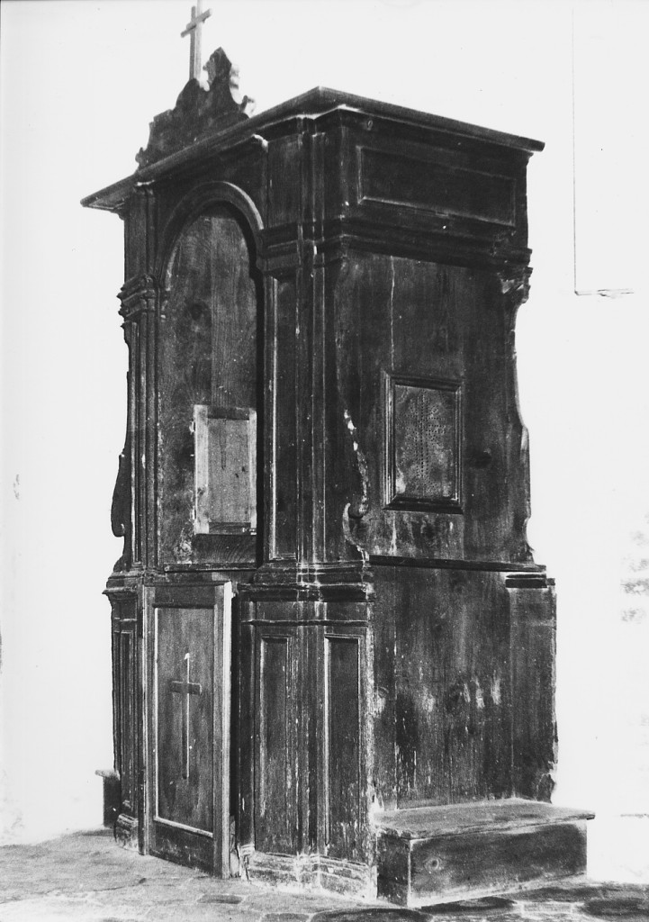 confessionale - ambito Italia centrale (fine sec. XIX)