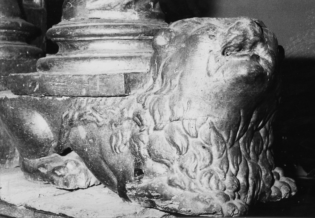 leone (scultura, serie) - ambito Italia centrale (sec. XVII)