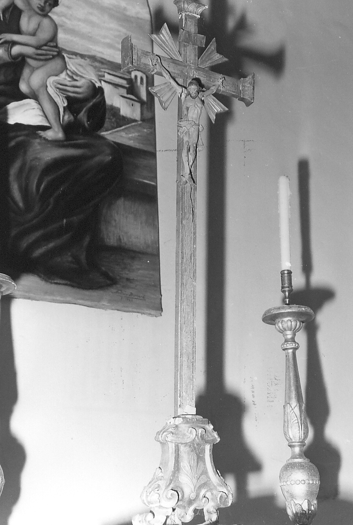 croce d'altare, opera isolata - bottega aquilana (sec. XVIII)