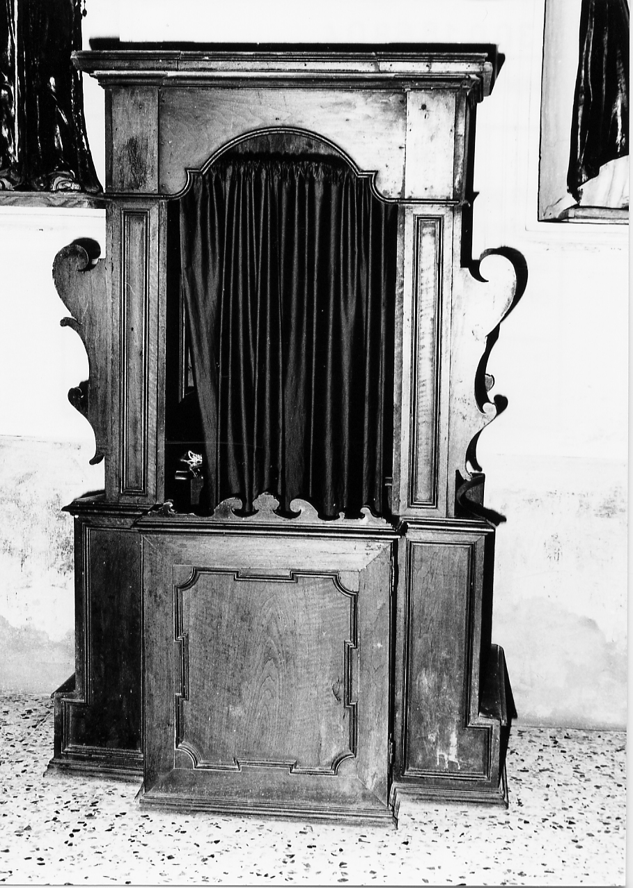 confessionale - ambito Italia centrale (sec. XVIII)