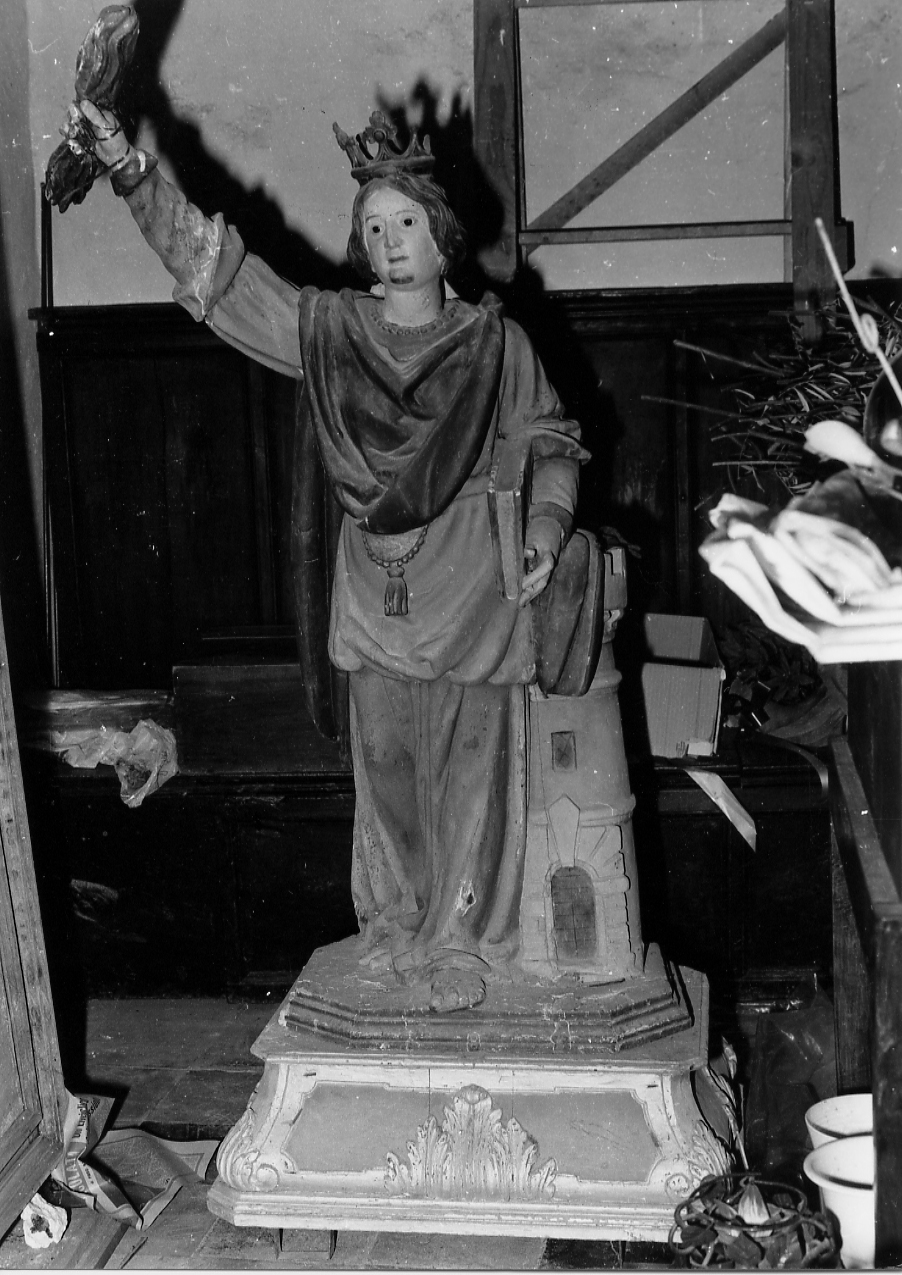 Santa Barbara (scultura) - ambito Italia centrale (sec. XVIII)