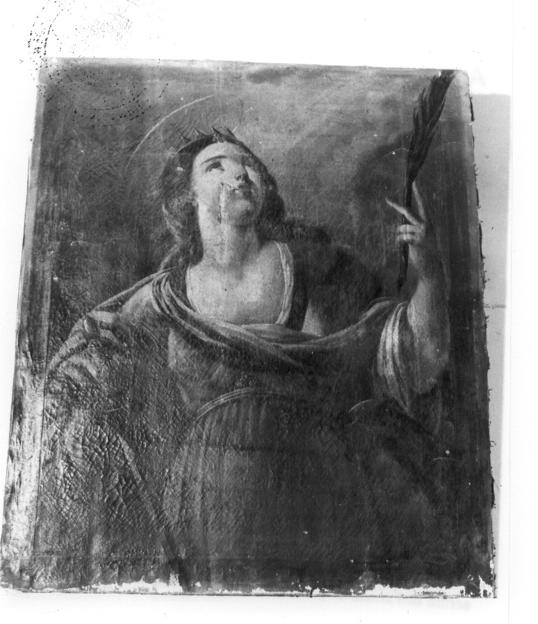 Santa (dipinto, opera isolata) - ambito napoletano (sec. XVII)