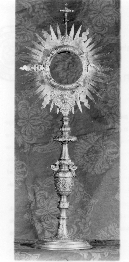 ostensorio, opera isolata - bottega abruzzese (sec. XVII)