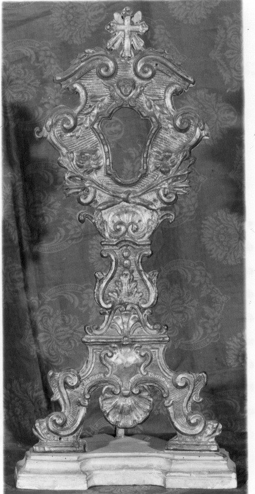 ostensorio, opera isolata - bottega abruzzese (sec. XVIII)