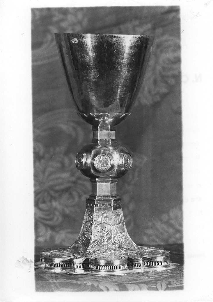 calice, opera isolata - bottega sulmonese (prima metà sec. XV)