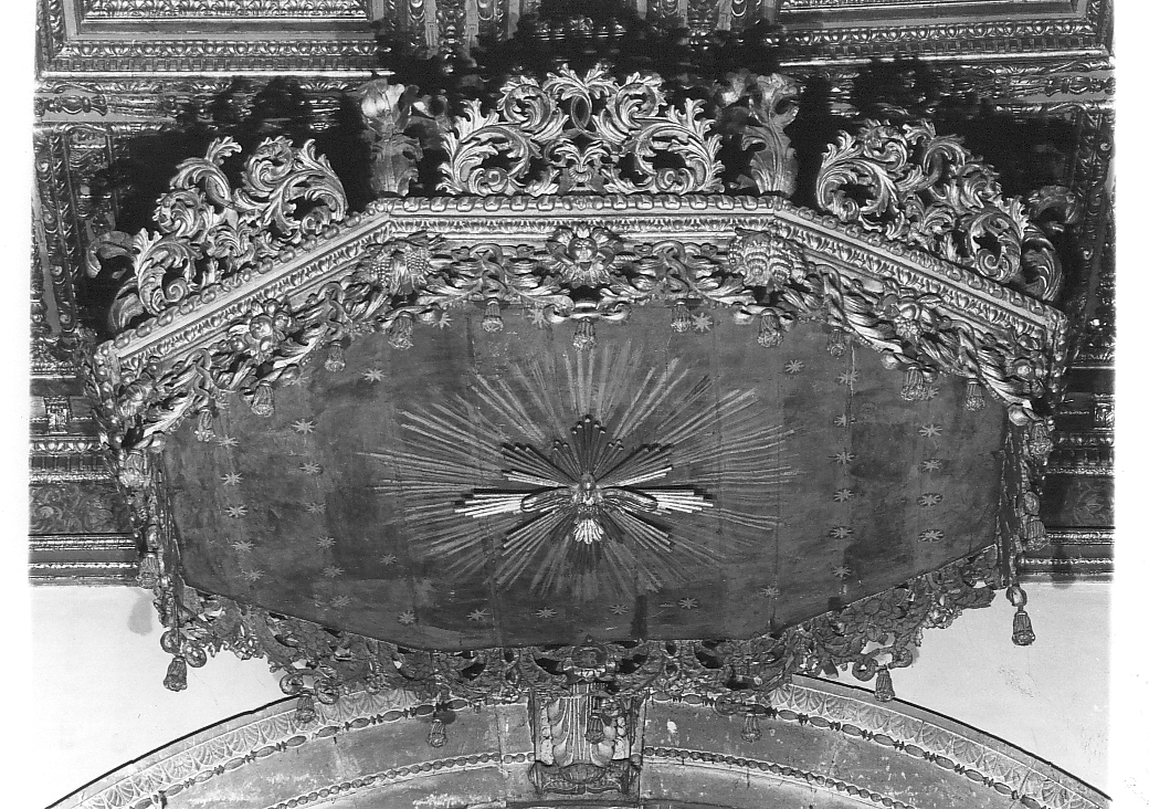 baldacchino, opera isolata - bottega abruzzese (sec. XVII)