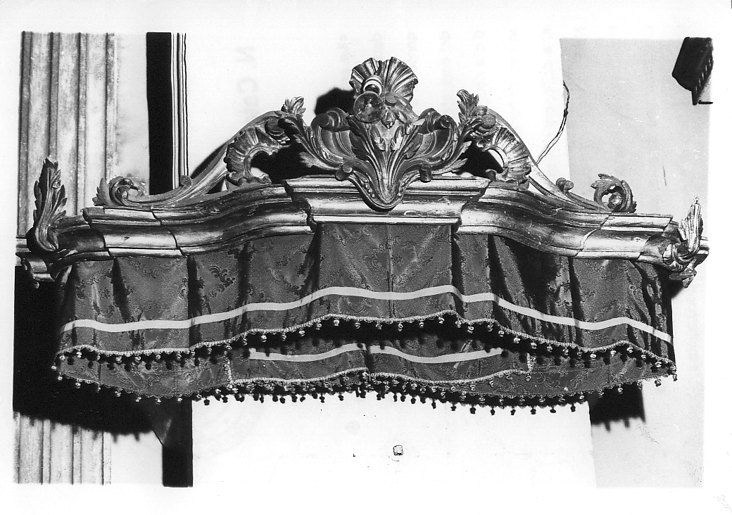 baldacchino, opera isolata - bottega abruzzese (sec. XVIII)