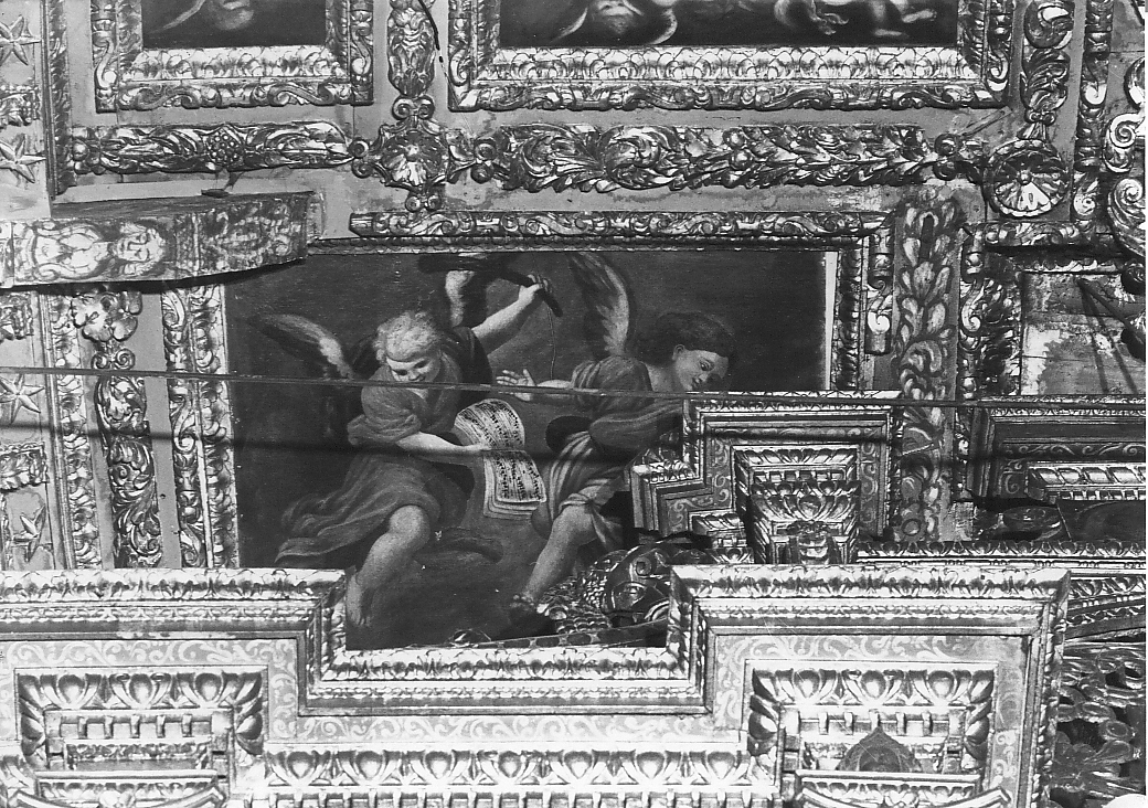 angeli musicanti (dipinto, opera isolata) - bottega napoletana (sec. XVII)