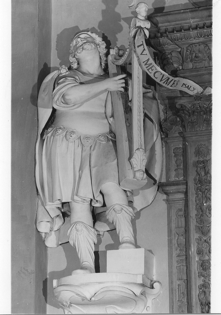 Davide che suona la cetra (statua, opera isolata) - bottega abruzzese (sec. XVIII)