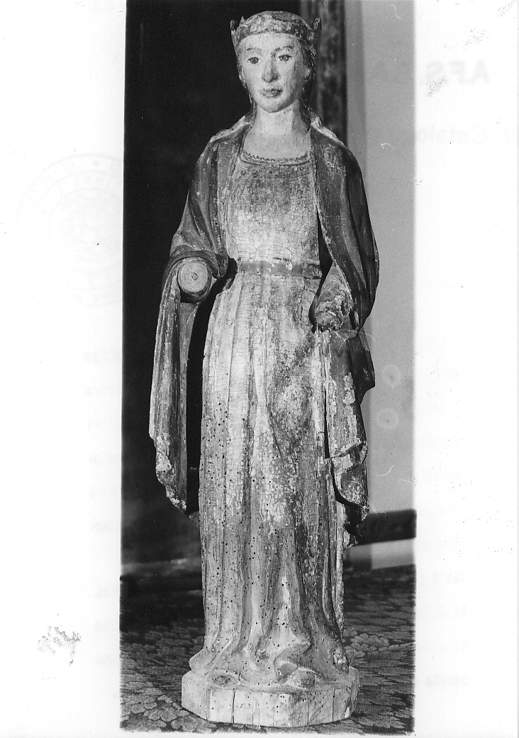 Santa Caterina (statua, opera isolata) - bottega abruzzese (fine sec. XV)