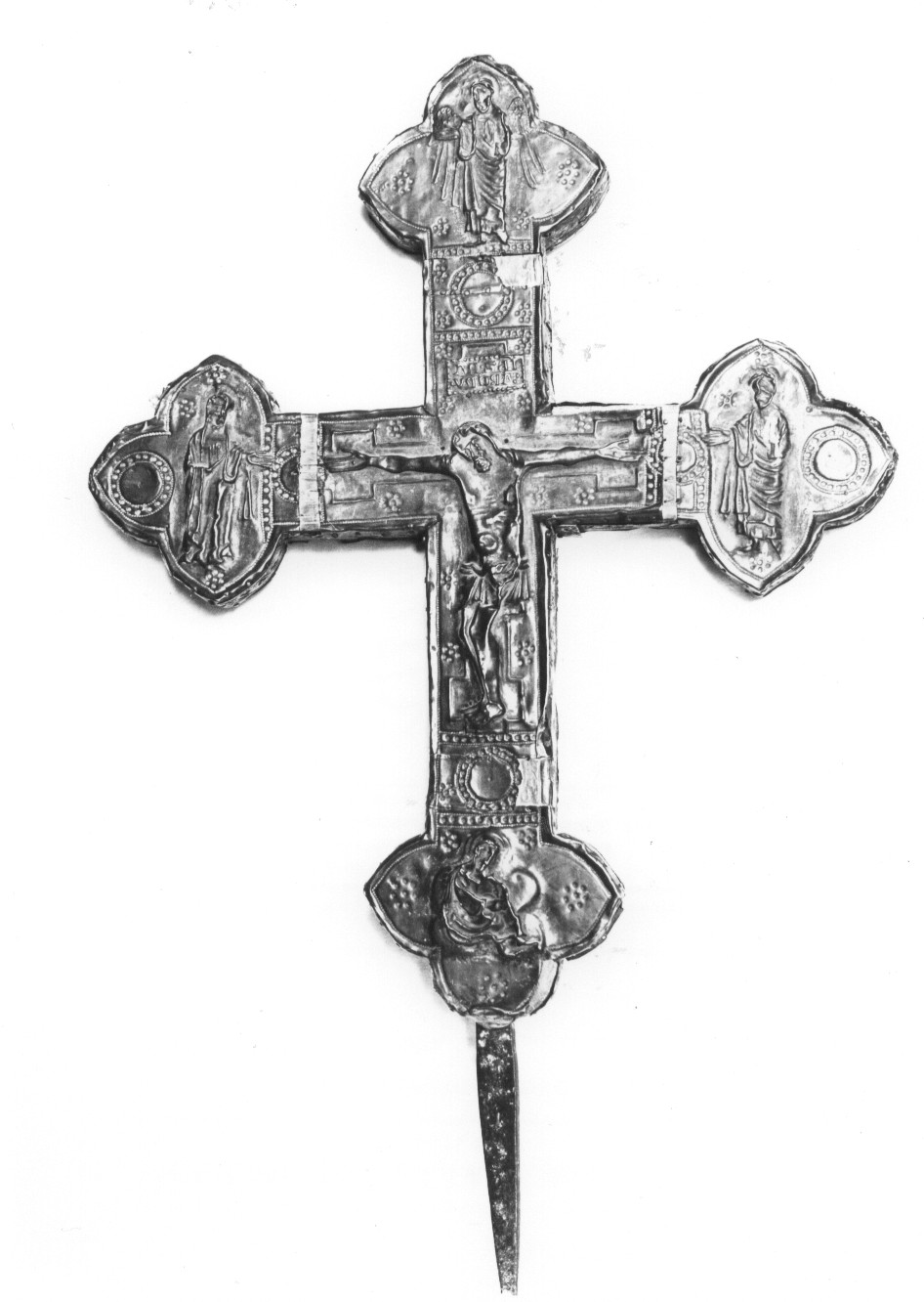 croce processionale, opera isolata - bottega abruzzese (sec. XIV)