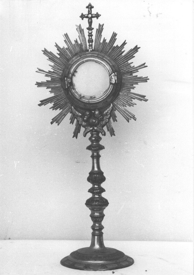 ostensorio, opera isolata - bottega abruzzese (sec. XVIII)