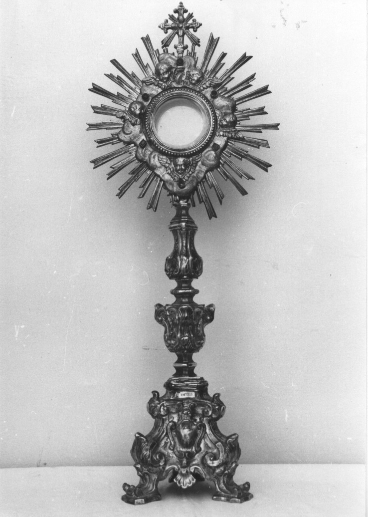 ostensorio, opera isolata - bottega abruzzese (sec. XVII)