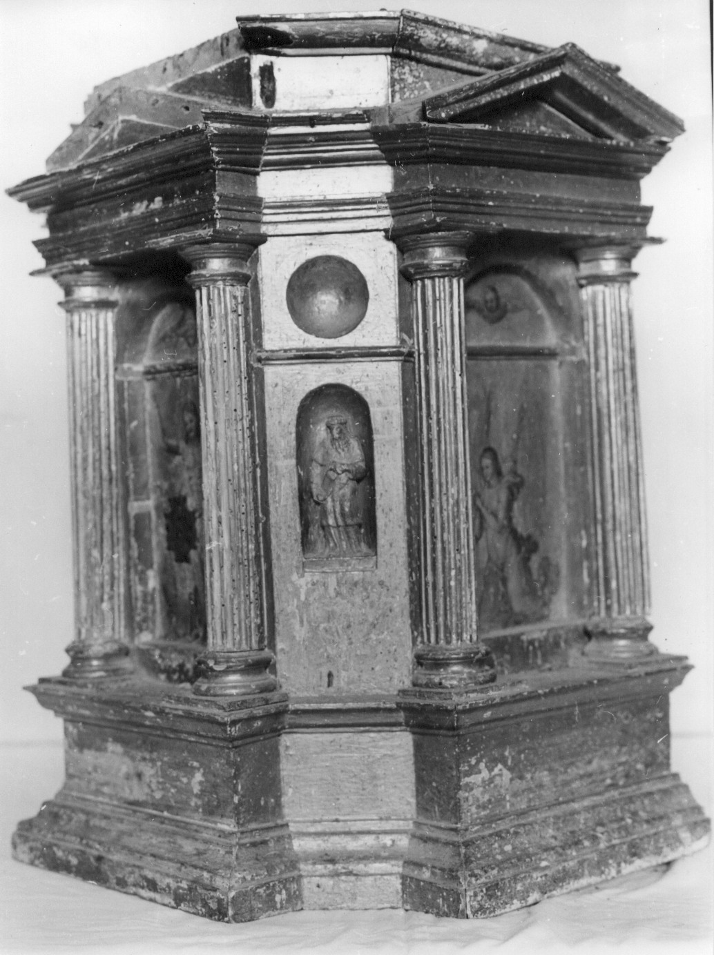 ciborio, opera isolata - bottega abruzzese (sec. XVII)