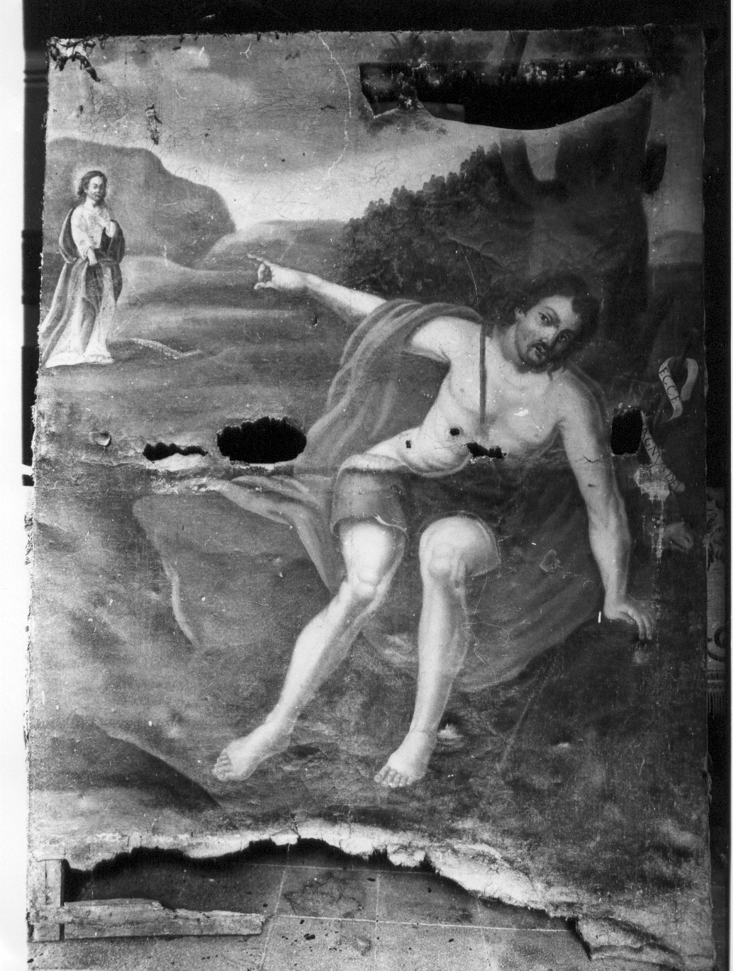 San Giovanni Battista (dipinto, opera isolata) - ambito abruzzese (sec. XIX)