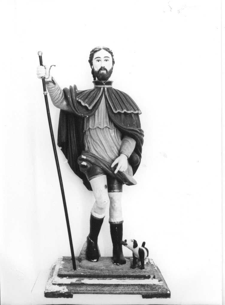 San Rocco (statua, opera isolata) - bottega abruzzese (sec. XIX)