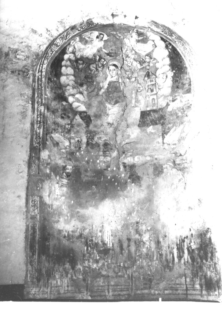 Madonna di Loreto e Santi, Madonna di Loreto (dipinto, opera isolata) - ambito abruzzese (sec. XVI)