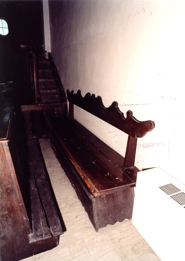 panca, opera isolata - bottega Italia meridionale (sec. XVIII)