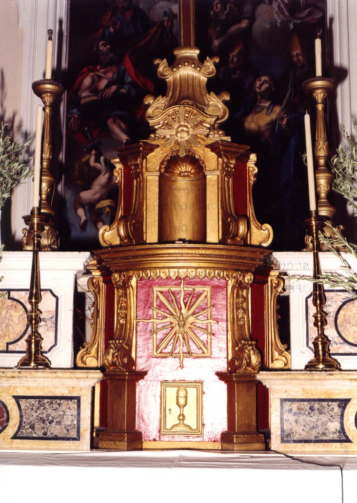 tabernacolo, opera isolata - bottega abruzzese (sec. XVIII)