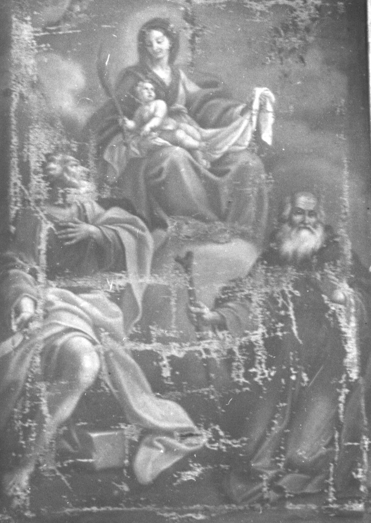 Madonna con Bambino, Sant'Antonio Abate e San Bartolomeo, Madonna con Bambino e Santi (dipinto, opera isolata) - ambito abruzzese (sec. XVIII)
