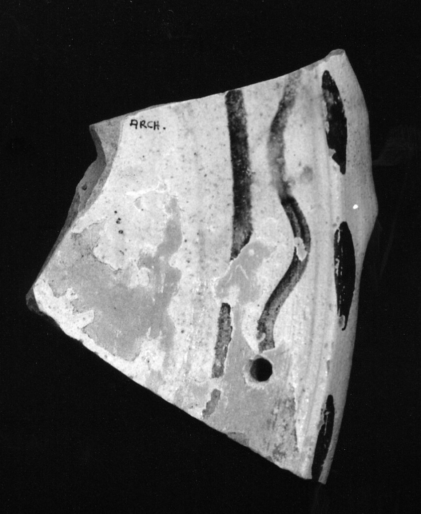 Motivo decorativo (parete di catino, frammento) - manifattura abruzzese (fine/inizio secc. XV/ XVI)