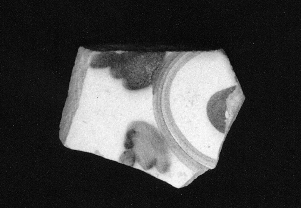 Motivo decorativo (fondo di forma aperta, frammento) - manifattura abruzzese (sec. XVII)